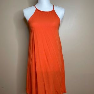Orange swing dress